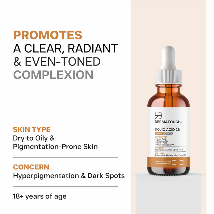 Kojic Acid 2% Serum for Hyperpigmentation & Dark Spots 30ml