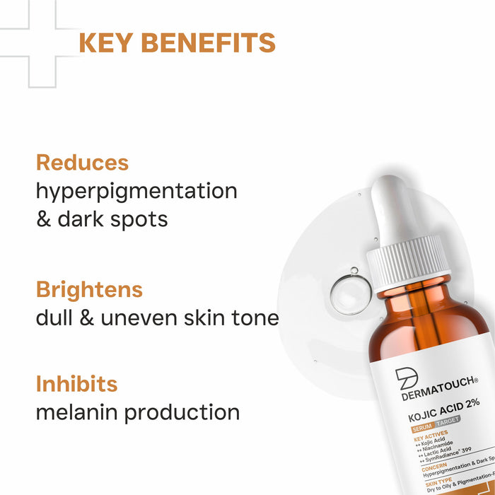 Kojic Acid 2% Serum for Hyperpigmentation & Dark Spots 30ml