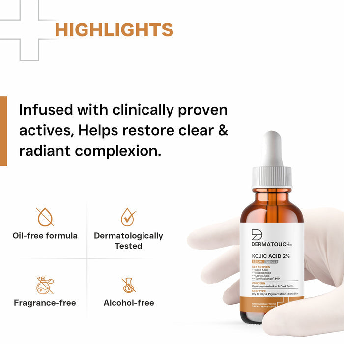 Kojic Acid 2% Serum for Hyperpigmentation & Dark Spots 30ml