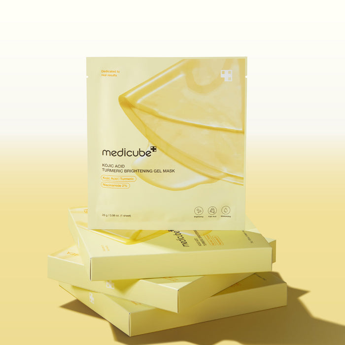 Kojic Acid Turmeric Brightening Gel Mask Set (4 Masks)