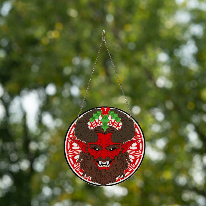 Krampus 6" Inch Suncatcher Christmas Ornament Window Home Decor Gift