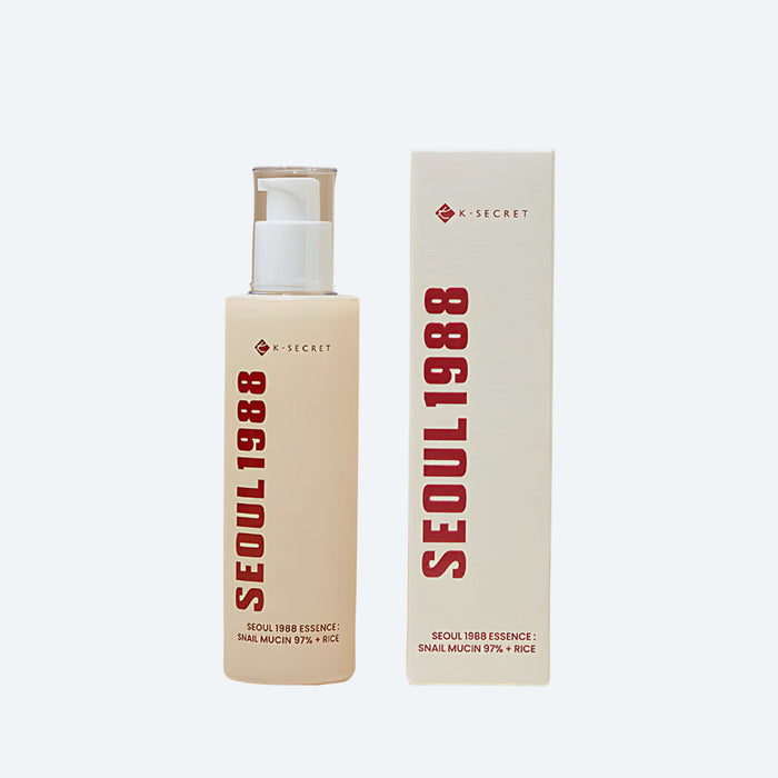 KSECRET SEOUL 1988 Essence Snail Mucin 97% + Rice hydrating snail essence for skin barrier care