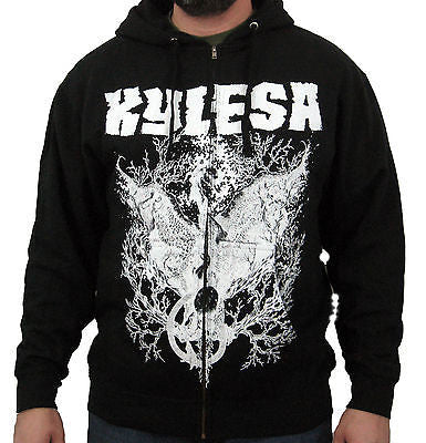 KYLESA (Black Swan) Men's Zip-Up Hoodie