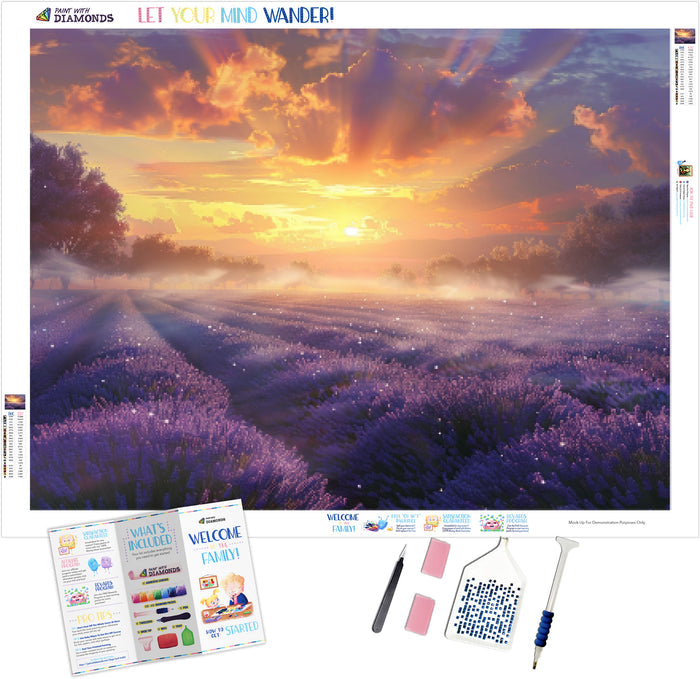 Lavender Farm at Sunrise