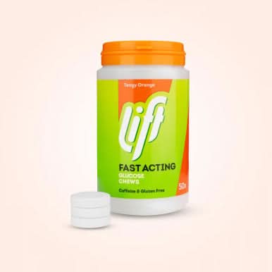 Lift Glucose Chews Orange Jar 50