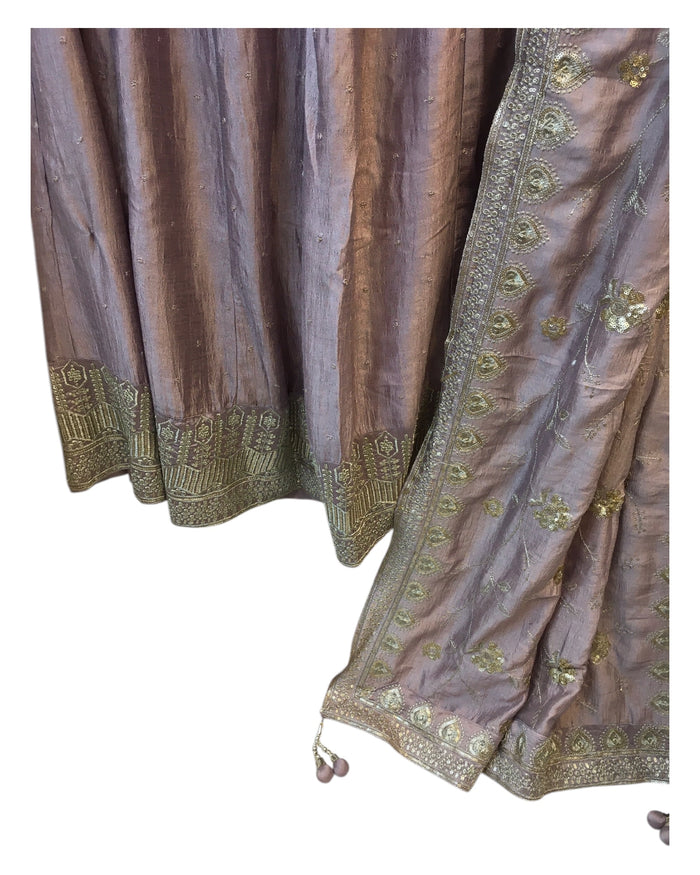 Lilac - Ready Made Lehenga Set - Size 12 - 38"(Loosen up to 14) ) UK Stock - 24h Dispatch - KTC241207  TP 1224