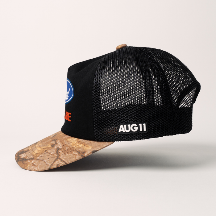 Lord Forgive Me Camo/Blk (Unstructured Mesh Trucker)