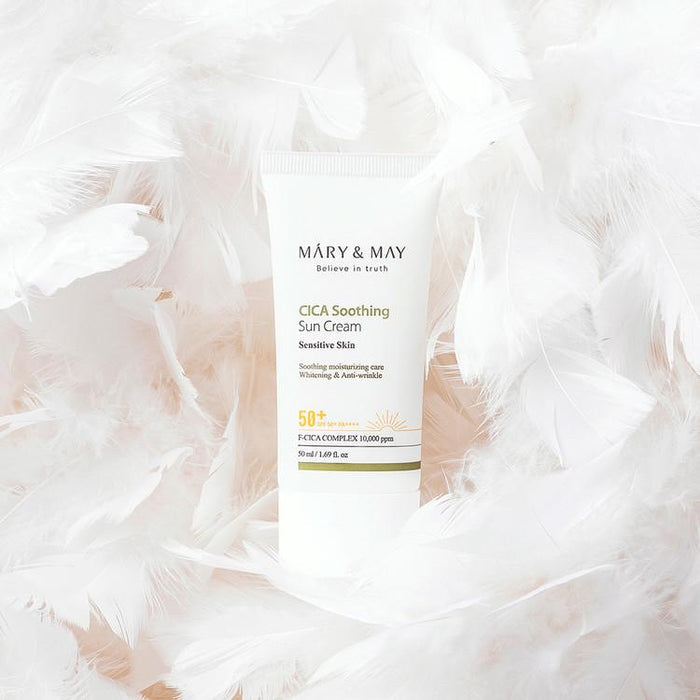 [MARY&MAY] CICA Soothing Sun Cream SPF50+ PA++++ - 50ml-MARY&MAY-Luxiface