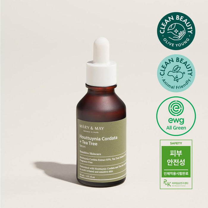 [MARY&MAY] Houttuynia Cordata +Tea Tree Serum - 30ml-MARY&MAY-Luxiface