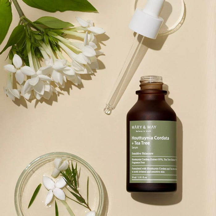[MARY&MAY] Houttuynia Cordata +Tea Tree Serum - 30ml-MARY&MAY-Luxiface