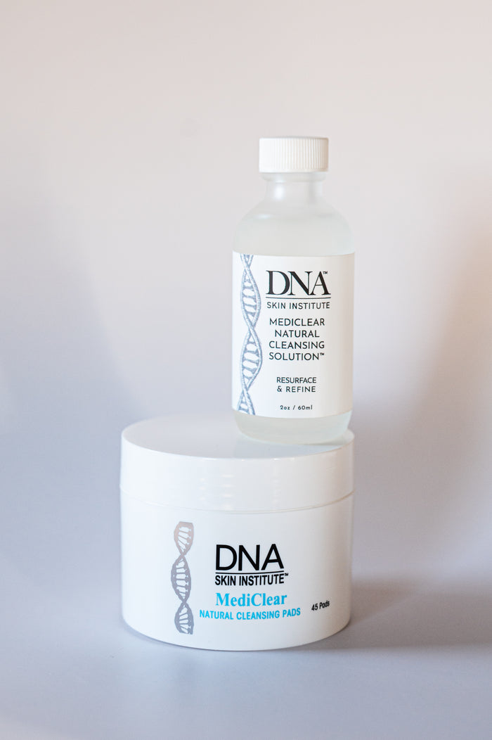 naturally exfoliating cleansing pads with salicylic acid and glycolic acid toxin free