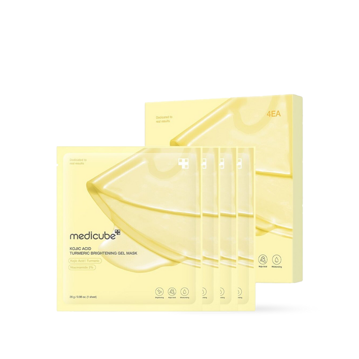 [Medicube] Kojic Acid Turmeric Brightening Gel Mask 4EA-Luxiface.com