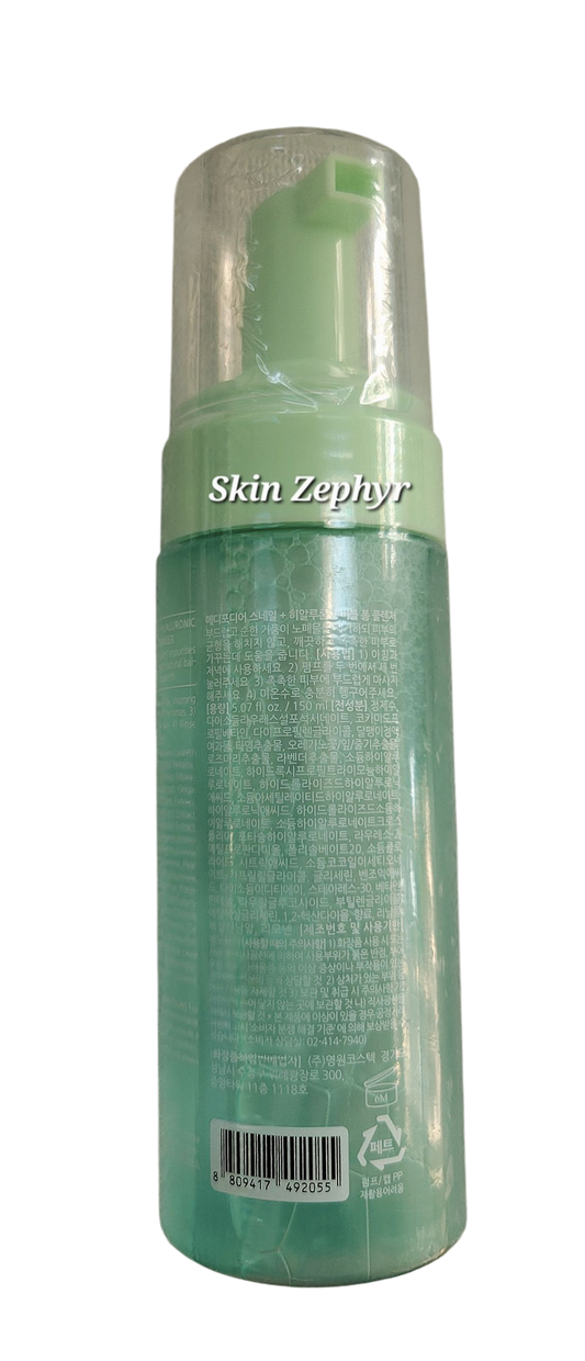 Medifordear Snail + Hyaluronic Acid Bubble Foam Cleanser