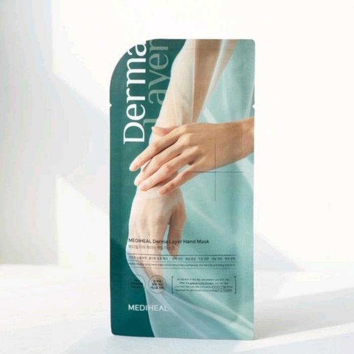MEDIHEAL Derma Layer Hand Mask Korean Intensive Hydrating Hand Mask for Dry and Rough Hands