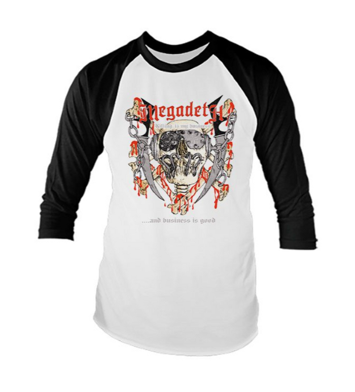 Megadeth "Killing is My Business " Baseball Tee
