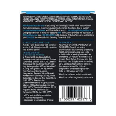 Mendurance Max Supplement For Men 10 Capsules
