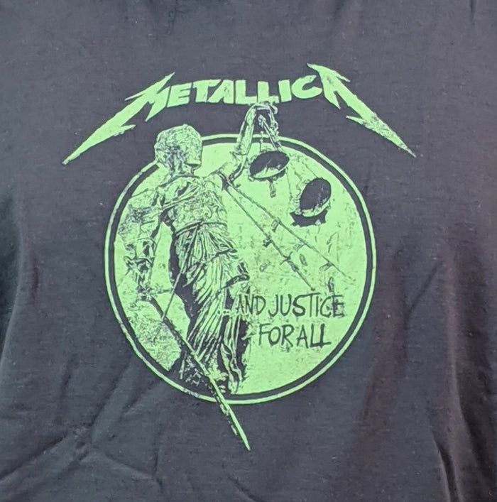 METALLICA (Justice Neon Charcoal) Men's Pull-Over Hoodie