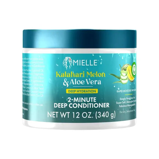 Mielle Kalahari Melon & Aloe Vera Deep Hydration 2-Minute Deep Conditioner 340g