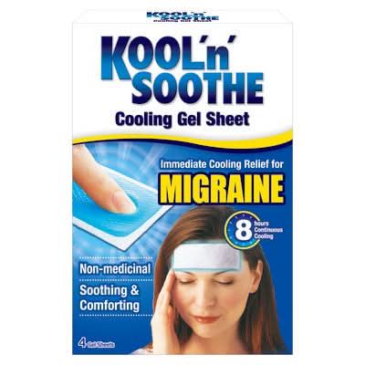 Migraine Kool'n'Soothe® Migraine Soft Gel Sheets x 4