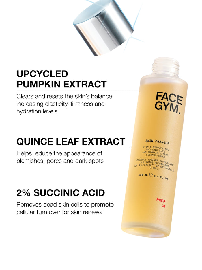 a bottle of skin changer