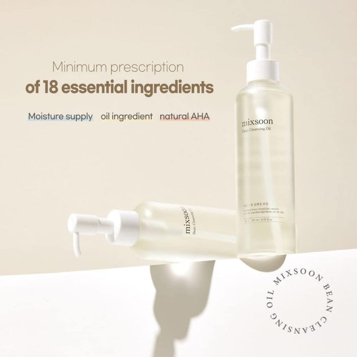 mixsoon Bean Cleansing Oil 6.59 fl oz / 195ml Korea Glass Skin Care