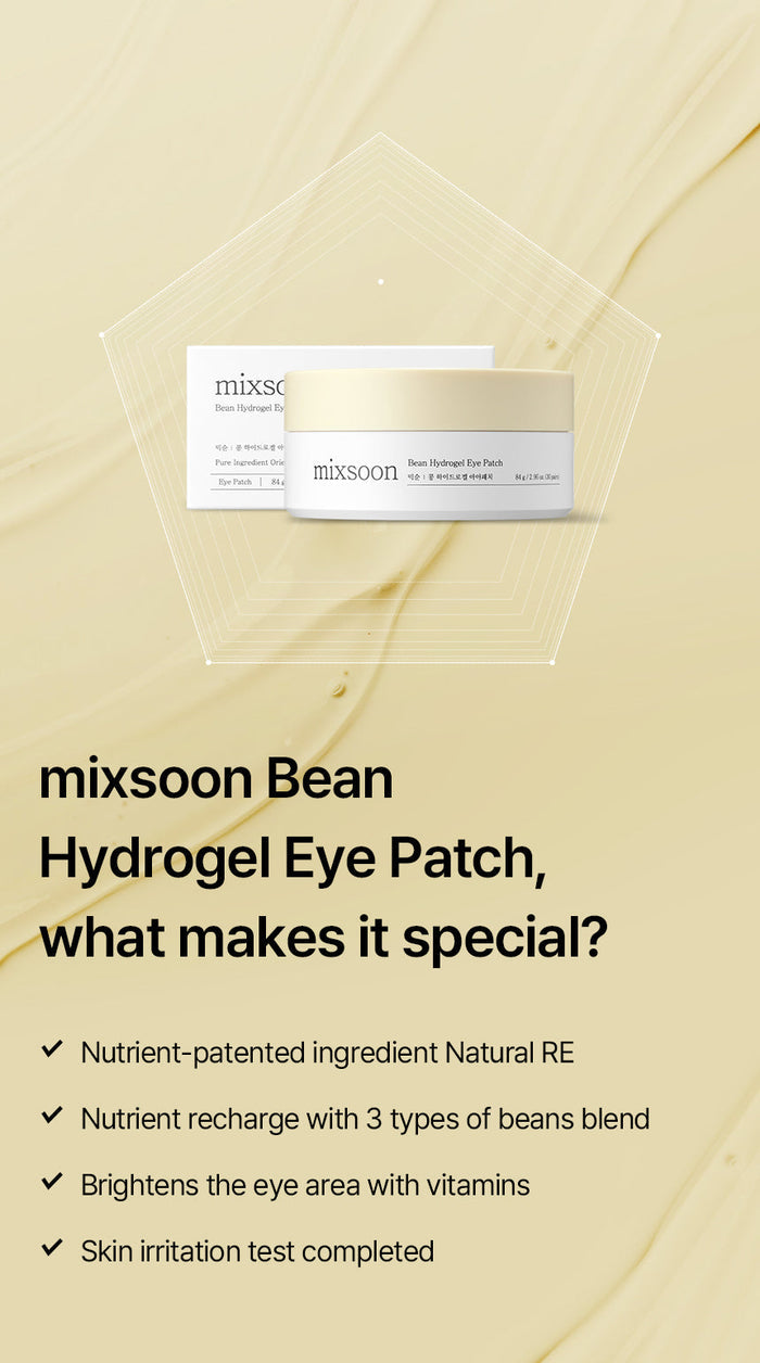Mixsoon Bean Hydrogel Eye Patch 84 g / 2.96 oz. (30 pairs)