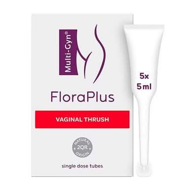 Multi-Gyn FloraPlus Vaginal Thrush Treatment Gel 5 x 5ml Tubes