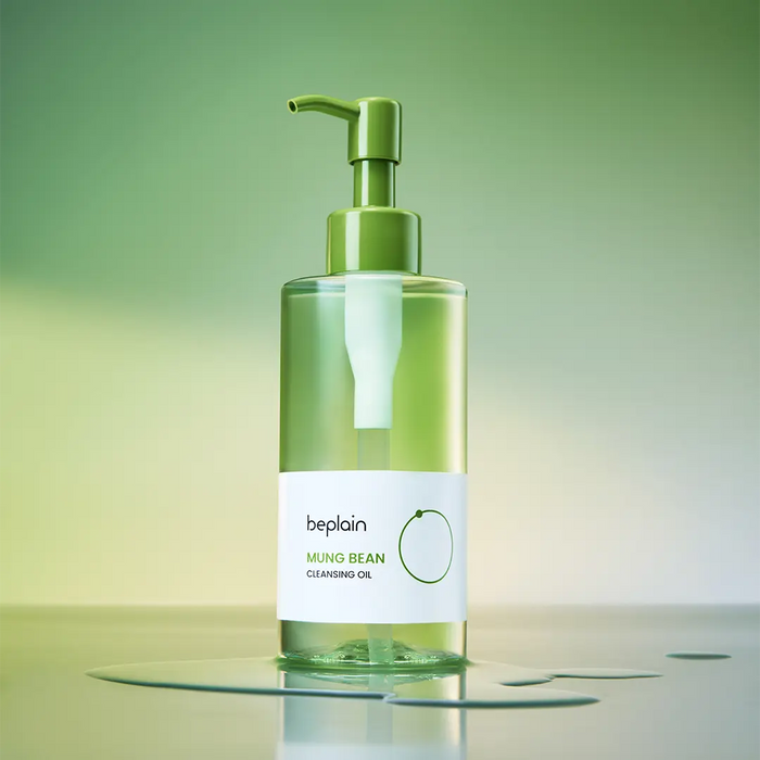 Beplain Mung Bean Cleansing Oil - gentle K-beauty face oil cleanser for sensitive and acne-prone skin