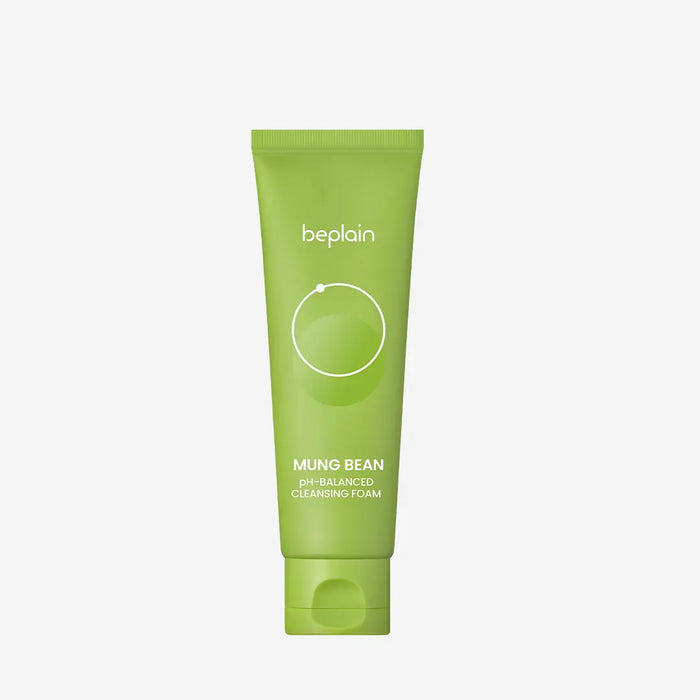 Beplain Mung Bean pH-Balanced Cleansing Foam 160ml - front product shot for sensitive skin