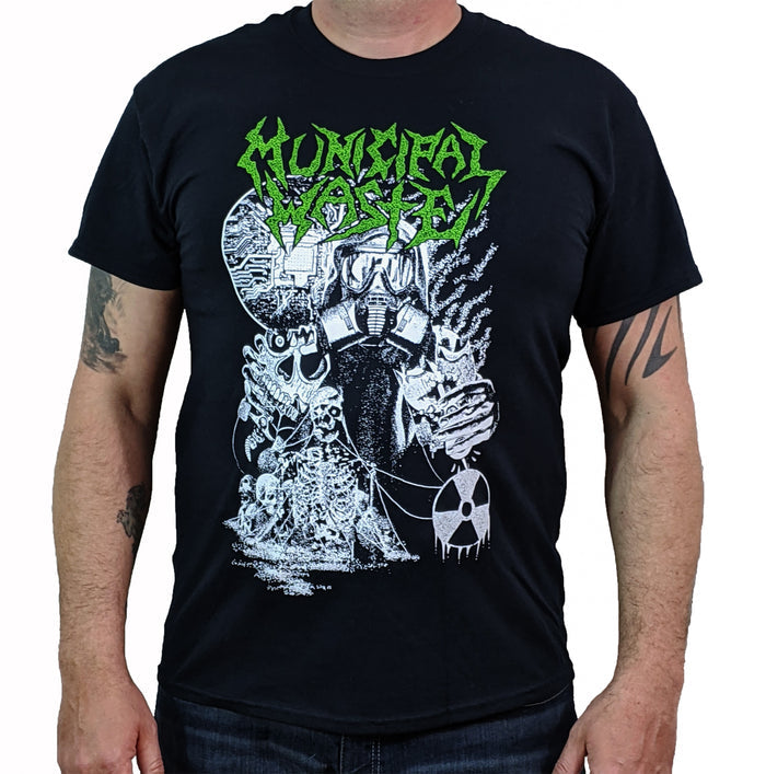 MUNICIPAL WASTE (Biotech Gasmask) Mens T-Shirt