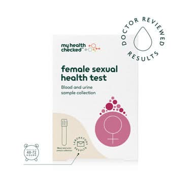 MyHealthChecked Female Sexual Health Blood & Urine Sample Collection Kit 1 Test