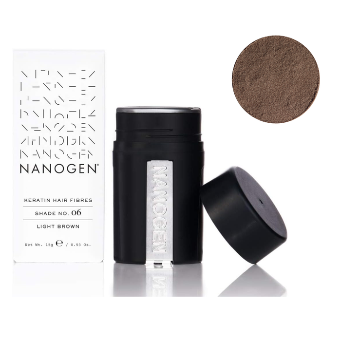 Nanogen Hair Thickening Fibres Light Brown 15g