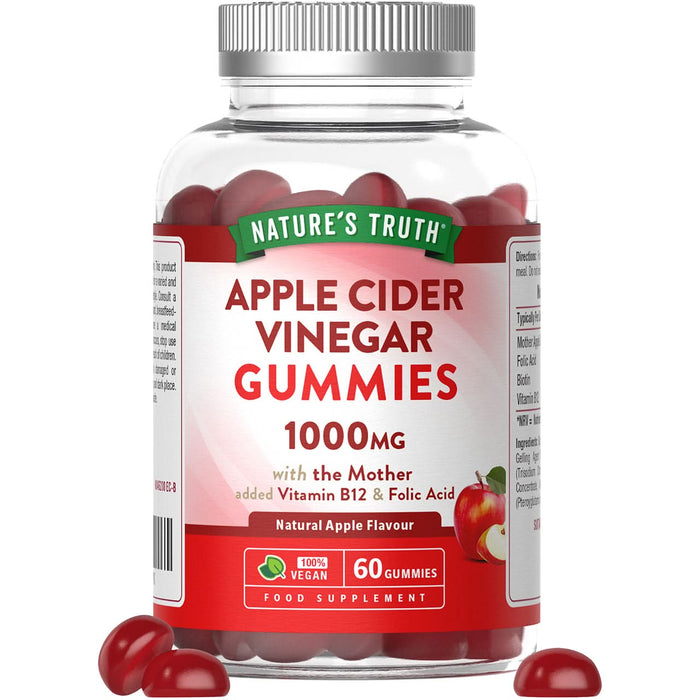 Nature's Truth Apple Cider Vinegar w/the Mother & Ginger 60 Gummies
