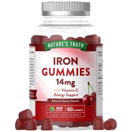 Nature's Truth Cherry Flavour Iron Gummies 14mg 60 Pack