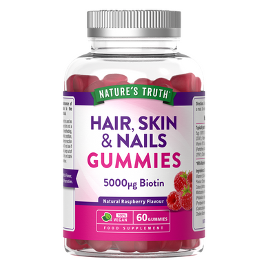 Nature's Truth Hair Skin & Nails Natural Raspberry Flavour  60 Tablets