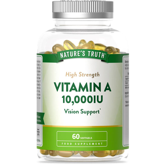 Nature's Truth High Strength Vitamin A 10,0000iu 60 Softgels