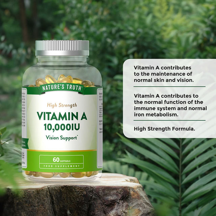 Nature's Truth High Strength Vitamin A 10,0000iu 60 Softgels