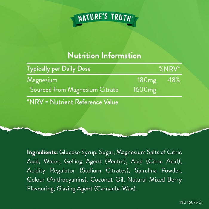 Nature's Truth Magnesium 60 Gummies