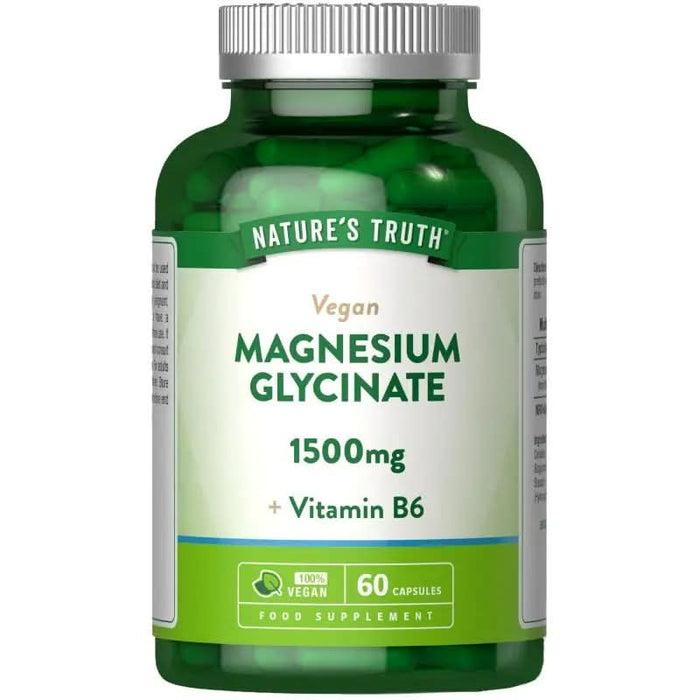 Nature's Truth Magnesium Bisglycinate 1500mg 60 Capsules