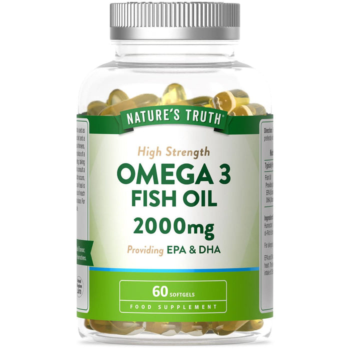 Nature's Truth Omega 3 Fish Oil 2000mg 60 Softgels