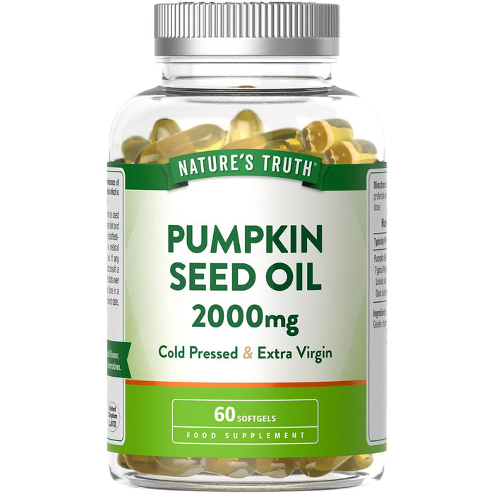 Nature's Truth Pumpkin Seed Oil 2000mg 60 Softgels