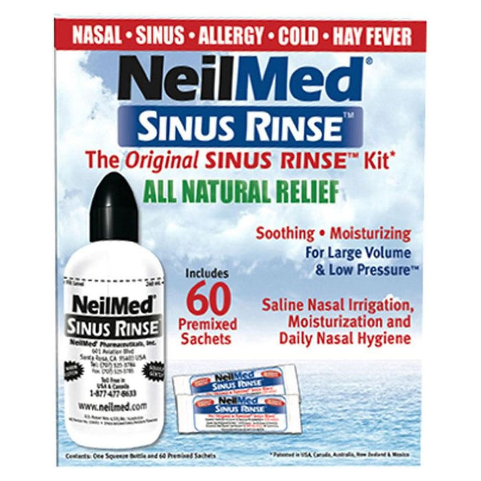 Neilmed Sinus Rinse Regular Kit 1 Nasal Irrigator and 60 Sachets
