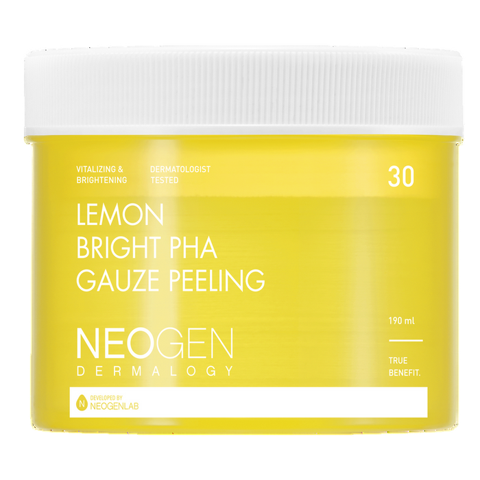 [NeoGen] Dermalogy Lemon Bright Pha Gauze Peeling 190ml (30 Pads)-Luxiface.com