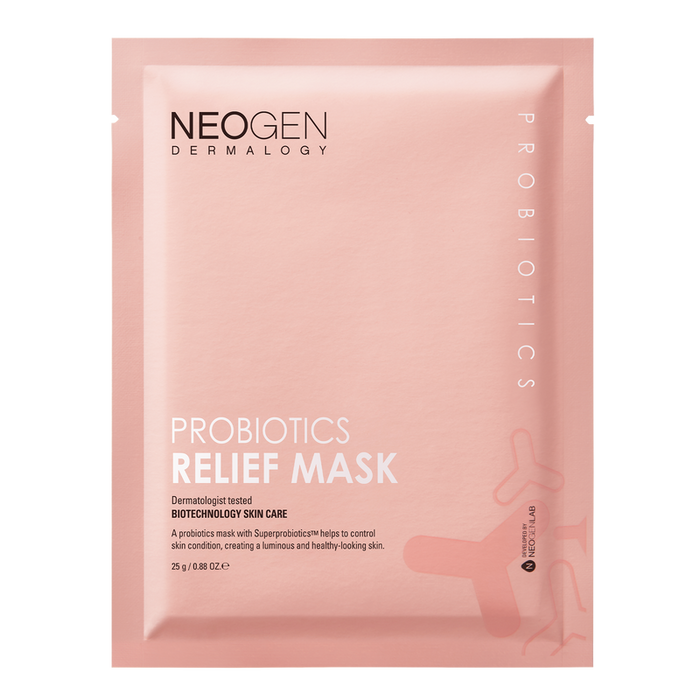 [NeoGen] Dermalogy Probiotics Relief Mask (25ml X 5 Sheets)-NeoGen-Luxiface