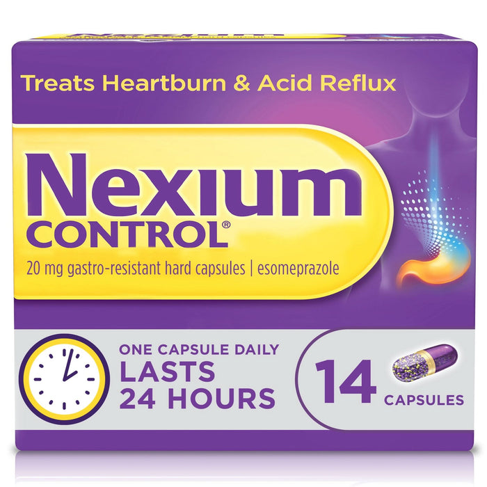 Nexium control heartburn and acid reflux relief 20mg capsules
