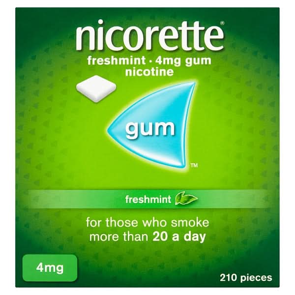 Nicorette Freshmint 4mg Nicotine Gum