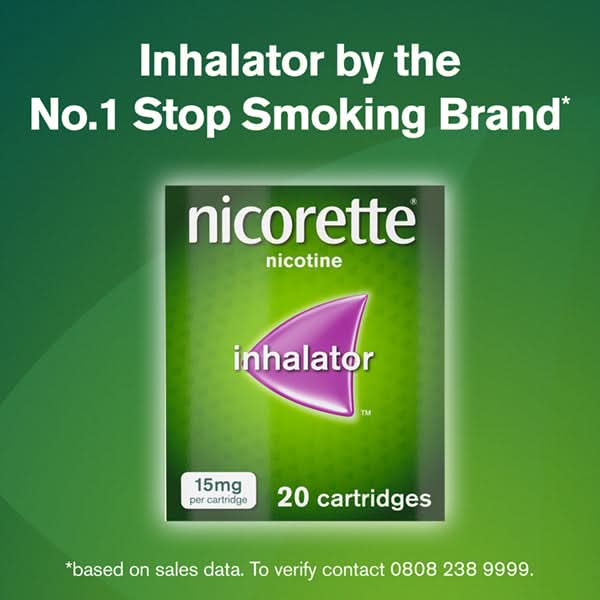 Nicorette Inhalator 15mg 4 Cartridges