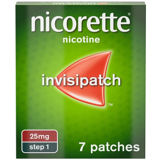 Nicorette Invisi Patch Step One 25mg 7 Pack