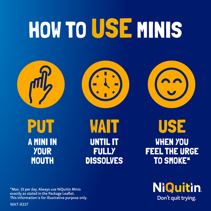 NiQuitin Minis 4mg Citrus Lozenges 60 Pack