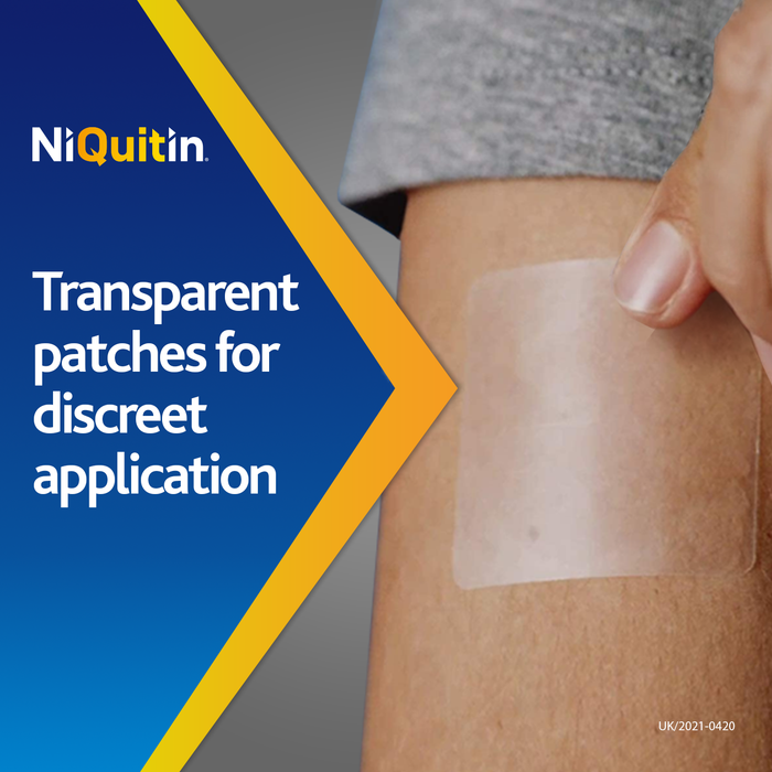 NiQuitin Pre-Quit Clear Patches 21mg 7 Pack